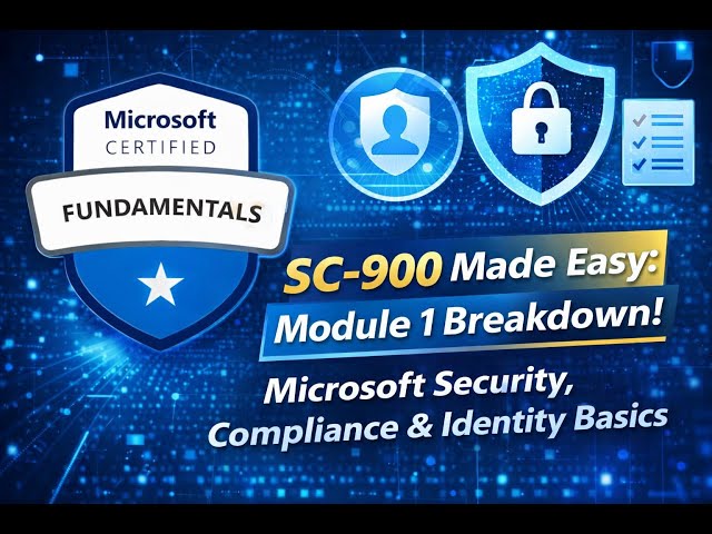 SC-900 Module 1 Explained: Microsoft Security, Compliance & Identity Basics