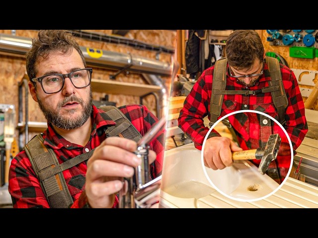 Preparing and installing the sink and faucet, I explain everything - EP13