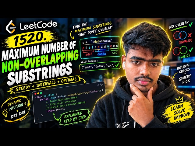 1520. Maximum Number of Non-Overlapping Substrings | Leetcode | DSA | java | Hard