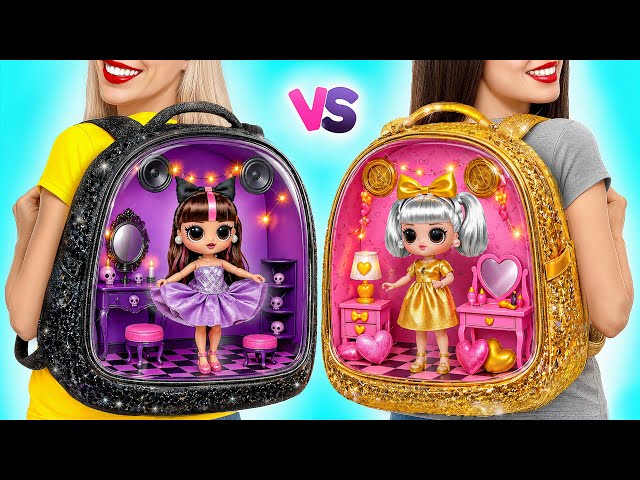 We Build Amazing Doll House | Black vs Gold by Multi DO Girls