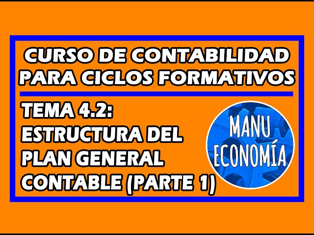 ACCOUNTING 4.2 - STRUCTURE OF THE GENERAL ACCOUNTING PLAN (PART 1)