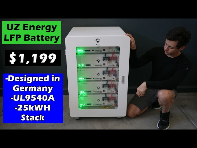 UZ Energy: German Designed Server Rack Battery Tested!