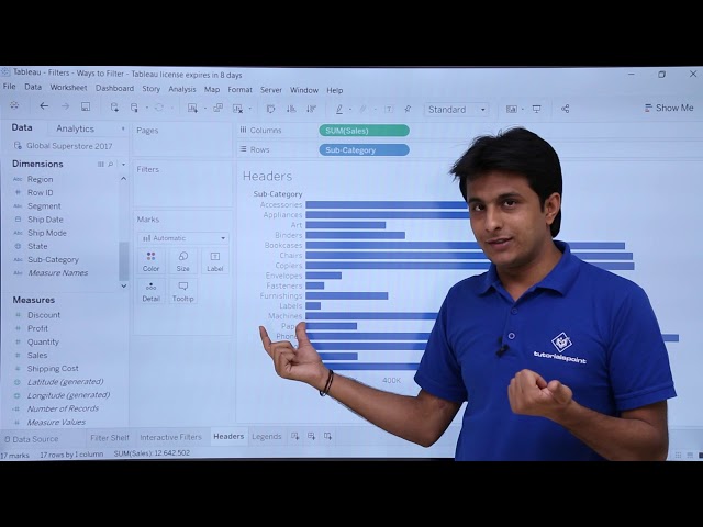 Tableau - Ways To Filter