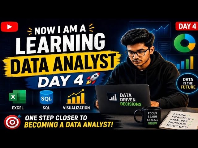 Day 4 | Now I am a Learning Data Analyst | #dataanalytics #ytshortsindia #learmvideos 