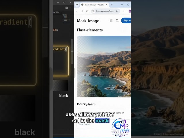 CSS Masking Explained in 30 Seconds 🚀 | CSS Mask-Image Tutorial #Shorts