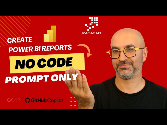 No-Code Power BI Report Authoring — GitHub Copilot + Fabric Skills + Power BI Desktop Bridge