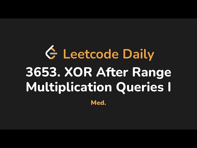 3653. XOR After Range Multiplication Queries I | Leetcode Daily - Python