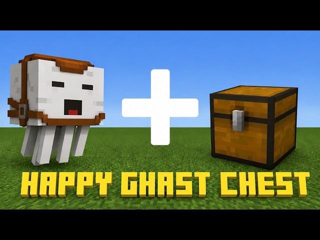 How To Put Chest On Happy Ghast In Minecraft (Bedrock And Java)