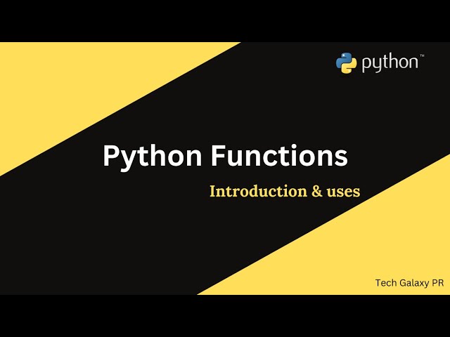 Python Functions - Introduction & uses with example in Tamil -2025 | Tech Galaxy - PR