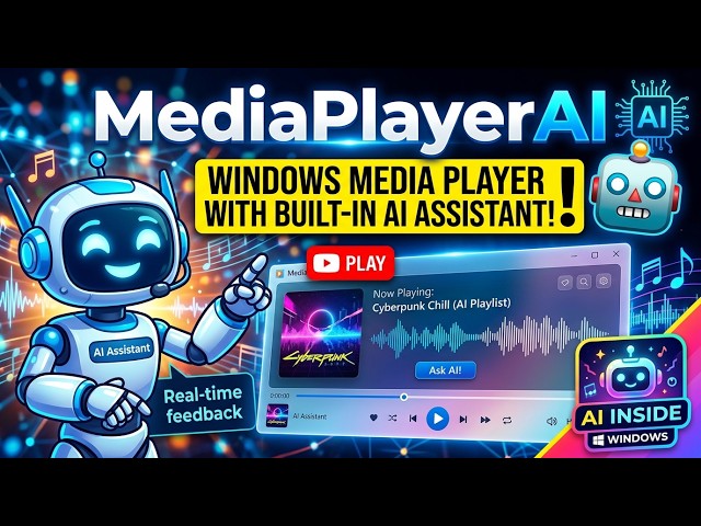 MediaPlayerAI — The Windows Media Player with a Built-in AI Assistant! 🤖