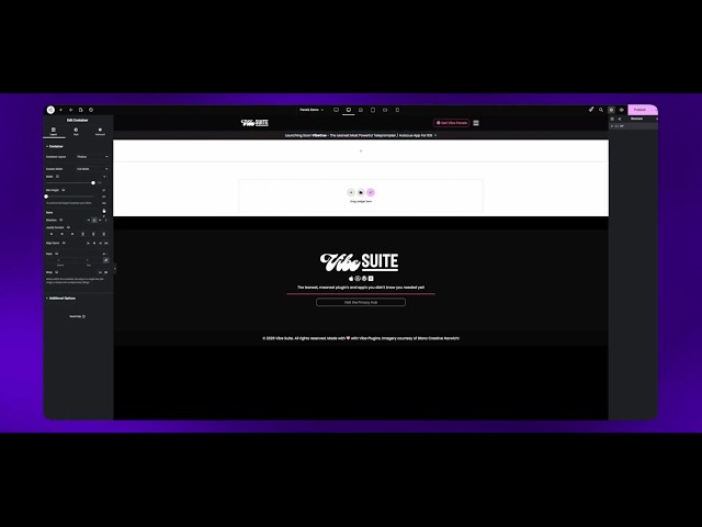 How to build horizontal scrolling pages with #elementor and Vibe Panels - 2: Build and Publish.