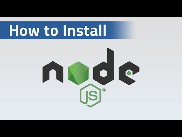 Install Node js in windows for React and React Native