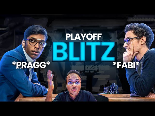 The intense Blitz Game between Praggnanandhaa vs Caruana | Sinquefield Cup 2025 Playoffs