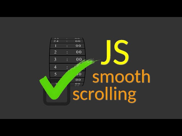 The task`s solution. Challenge 1. wheel of time / pointer events / smooth scrolling