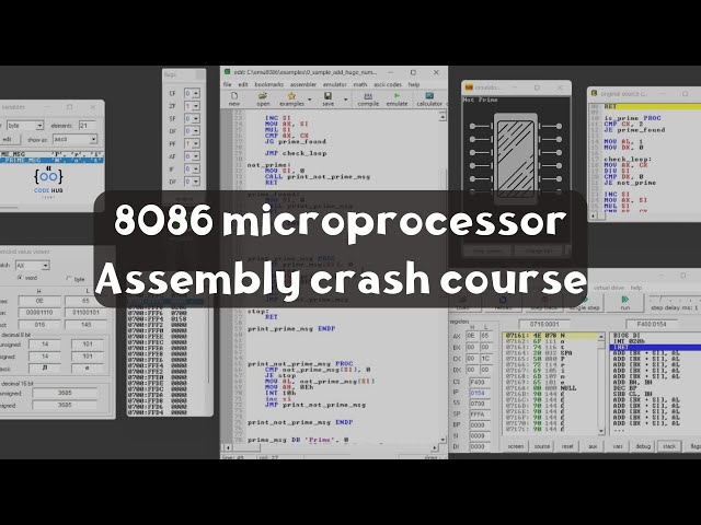 8086 microprocessor Assembly crash course