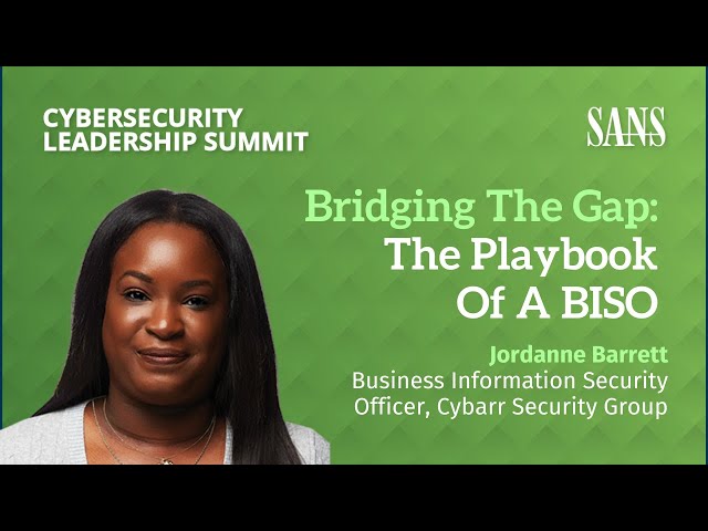 Bridging The Gap: The Playbook Of A BISO