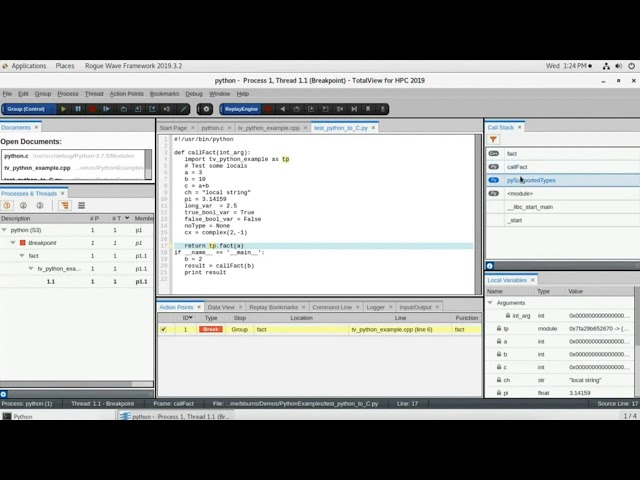 Debugging Python and C++ Mixed Language Applications