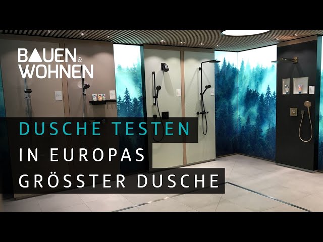 Bathroom: Test your shower - in Europe's largest shower | BUILDING & LIVING