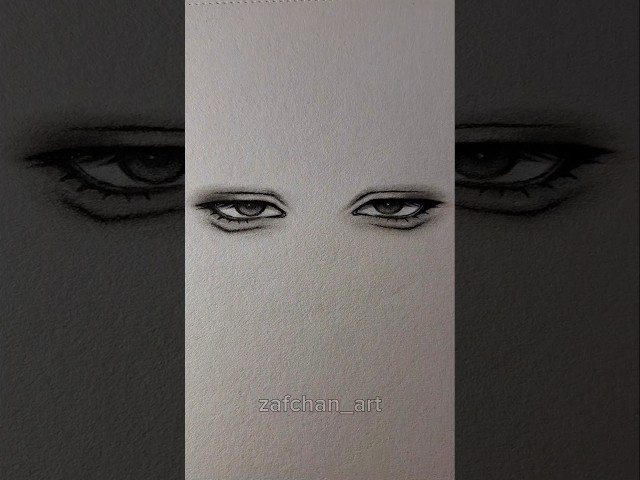 Easy eyes drawing tutorial ✨️ #howtodraw #tutorial #drawing #sketch #art #shorts