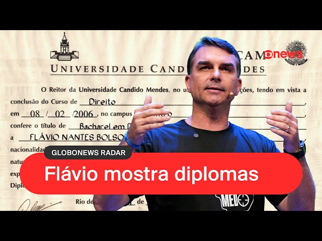 Flávio Bolsonaro publishes diplomas after resume error
