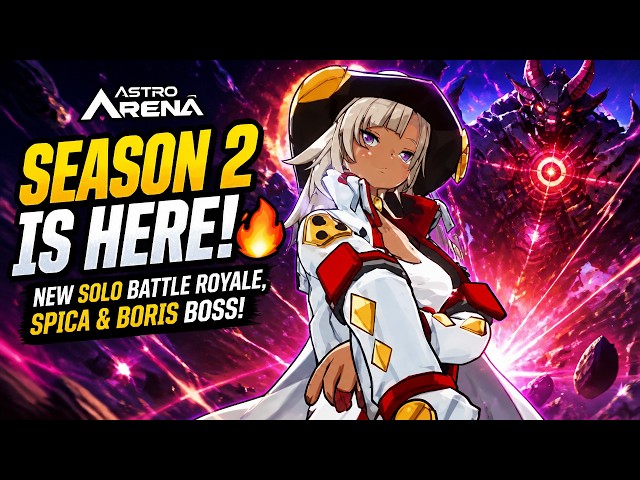 ASTRO ARENA Season 2 Is HERE! 🔥 NEW Solo Battle Royale, Spica & Boris Boss!|@KRAFTONofficial