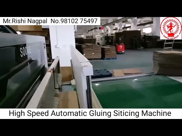 High Speed Automatic Gluing Siticing Machine @RishiNagpal