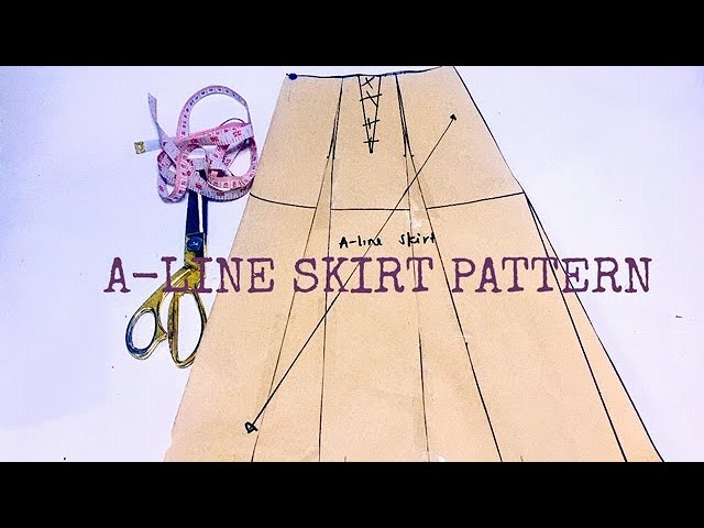 DIY A-LINE SKIRT PATTERN | HOW TO TUTORIALS FROM A BASIC SKIRT TO AN A-LINE