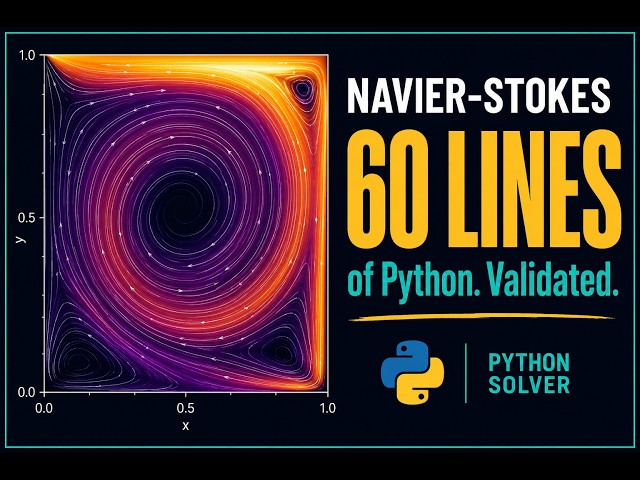 I Solved Navier-Stokes in 60 Lines of Python (Real CFD, Validated)