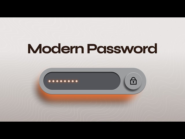 Modern Password Input with Show/Hide Toggle | HTML CSS JavaScript