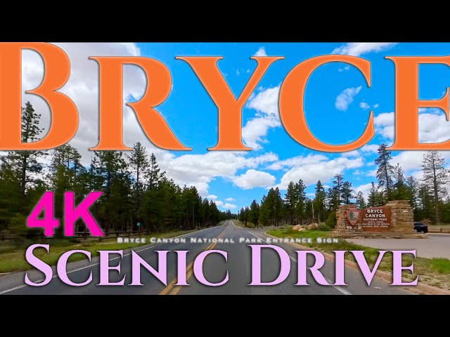 Bryce Canyon National Park Scenic drive 4K
