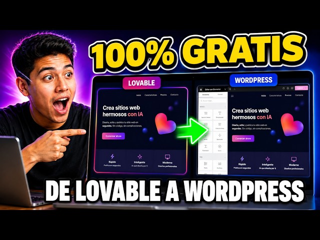 Cómo Clonar CUALQUIER Web de Lovable a Elementor GRATIS (Sin Pagar Nada) 2026