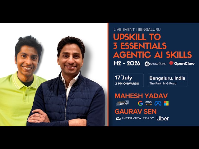 UPSKILL TO 3 ESSENTIALS: AGENTIC AI SKILLS - 2026 H2 EDITION