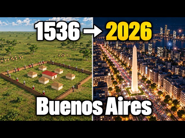3D Timelapse – Buenos Aires (1536–2026)