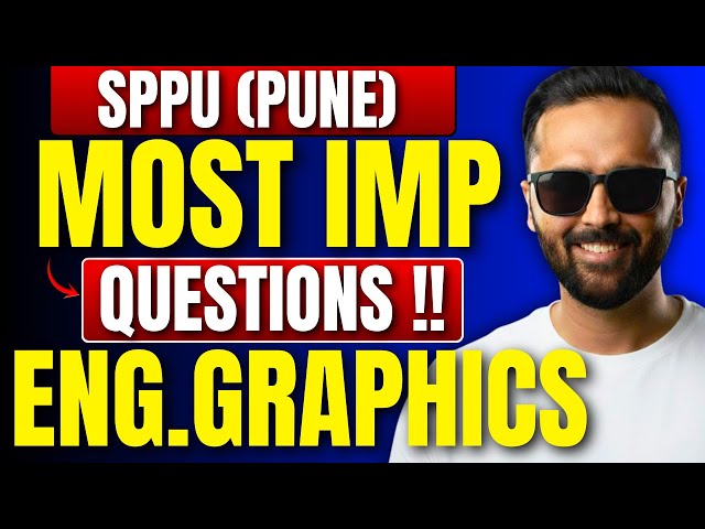Most Important Questions of Engineering Graphics |SPPU|SEM 01|PRADEEP GIRI SIR