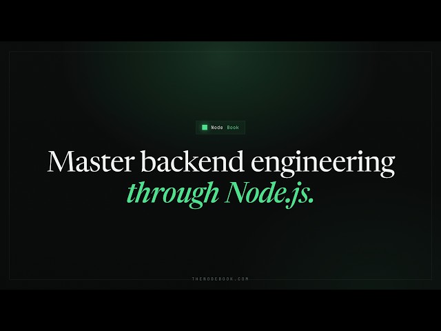 NodeBook - Master Backend Engineering with Node.js