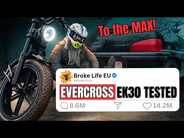 This E-Bike Survived Our Worst Ideas | Evercross EK30 Test