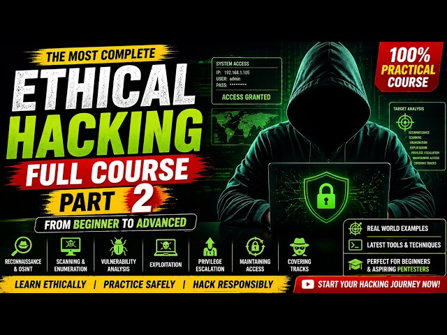 Ethical Hacking Part 2 | Advanced Ethical Hacker Training
