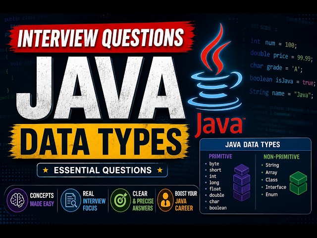 Java Data Types Interview Questions | Part 2 | Most Unique Questions | Java| Smit Roy | Smit4j