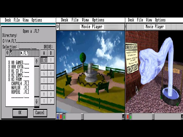 ATARI FALCON BRAINSTORM FLI FLC MOVIE PLAYER v1 0 Raphaël Raphael Lemoine Brain Storm 1994 TT STE ST