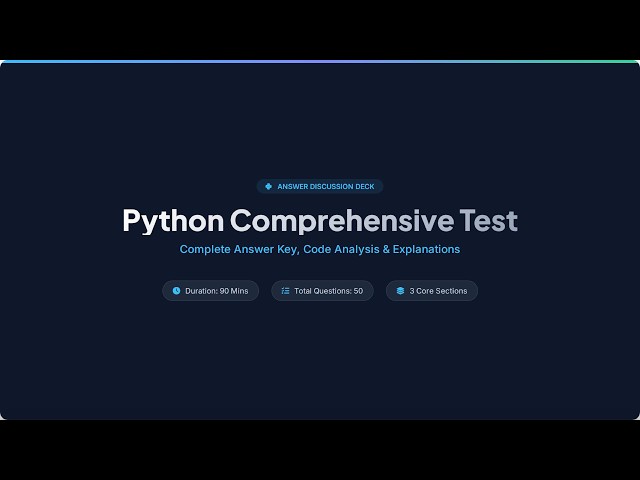 Python Test 2 Answers