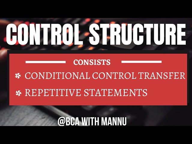 Control Structure ||Java Language|| @BCAwithMannu