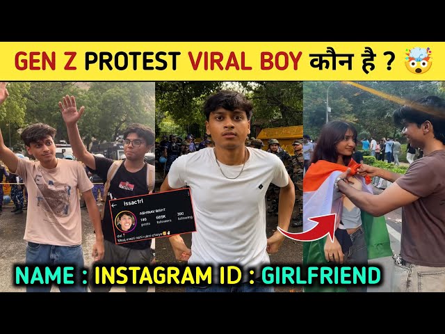 Gen z Protest Viral Boy Abhinav Bisht Instagram I'd Suspended🤯| Gen Z Protest In India Funny Moments