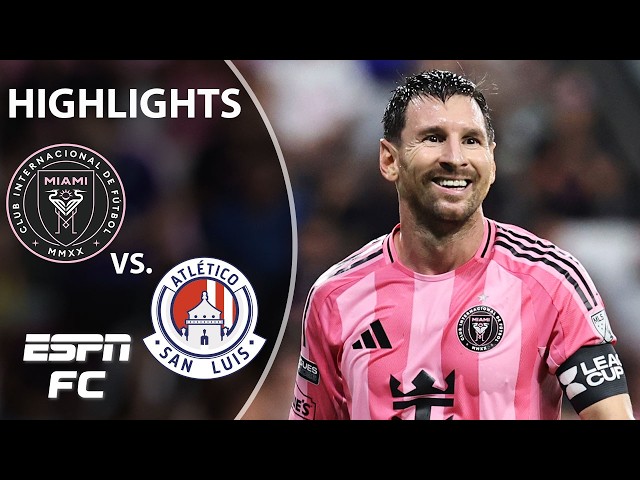 MESSI BRACE 💥 Inter Miami vs. Atletico de San Luis | Leagues Cup Highlights | ESPN FC