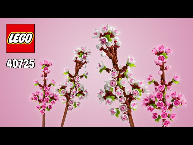 LEGO® Cherry Blossoms (40725)[430 pcs] Step-by-Step Building Instructions @TopBrickBuilder
