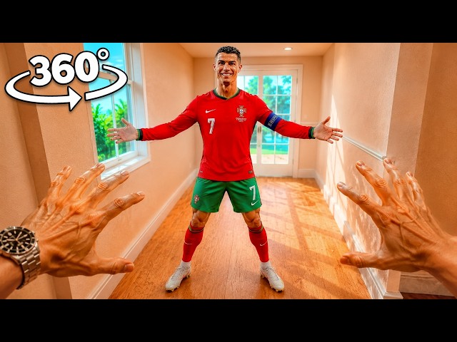 Cristiano Ronaldo BROKE Into YOUR HOUSE… RUN NOW! (VR 360° 4K Video)