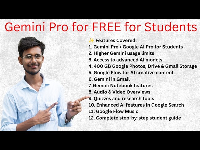 How To Get Gemini Pro for FREE for Students | Notebook | Storage | Google Flow | Google Flow Music |