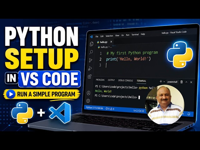 How to Setup Python for VSCode and Run a Simple Python Program