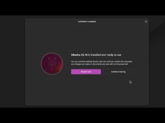 a demo to Ubuntu 23.10 Flutter installer