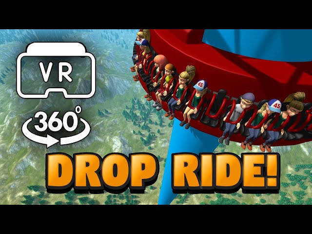 Highest Drop Ride - Amusement Theme Park VR 360 Video 4K