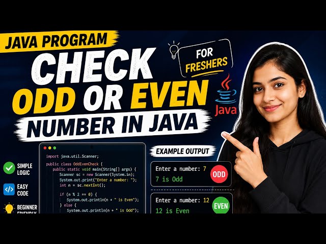Check Odd or Even Number in Java